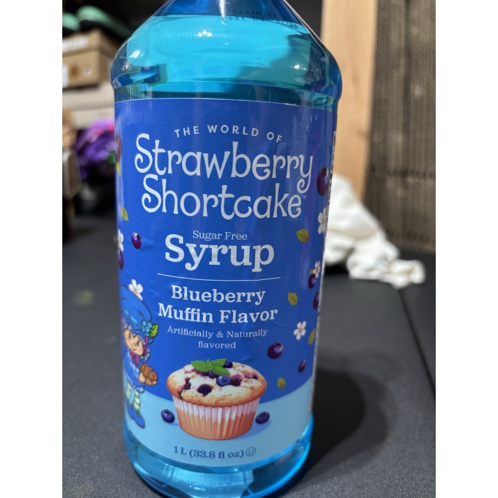 Sugar Free BLUEBERRY MUFFIN SYRUP by THE WORLD OF STRAWBERRY SHORTCAKE Rare